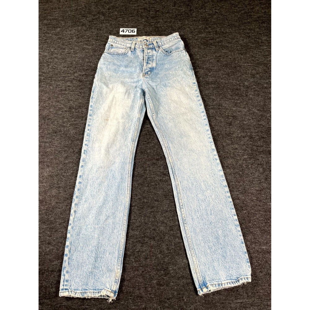 Abercrombie & Fitch The Dad Jeans Women 23 Blue Denim High Rise Medium Wash